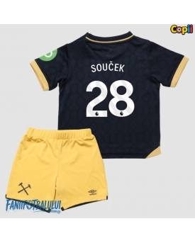 West Ham United Tomas Soucek #28 Echipament de Fotbal Replică 2025-26 Copii Treilea (+ Șorturi)